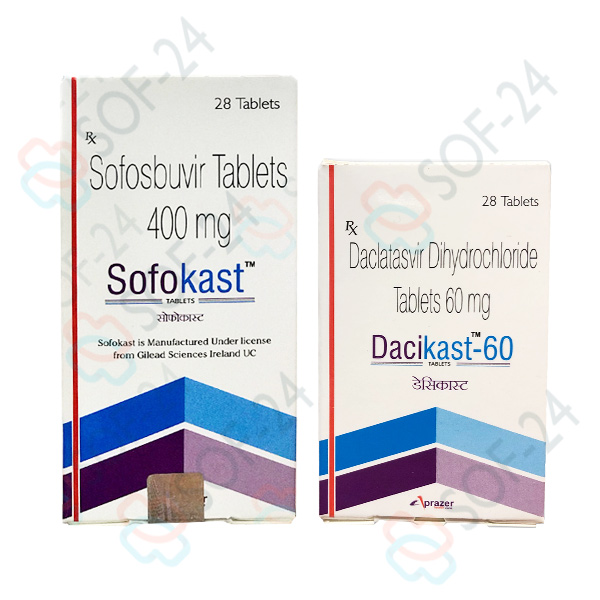 Купить sofokast dacikast Sofokast Dacikast от Aprazer Софосбувир и Даклатасвир