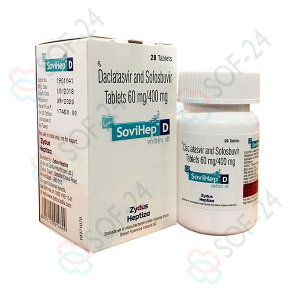 Sovihep D Zydus Heptiza Sofosbuvir Daclatasvir Sovihep D Софосбувир и Даклатасвир