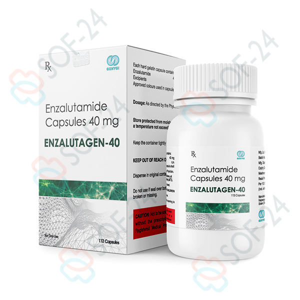Enzalutagen Энзалутамид капсулы 40мг №120